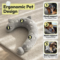 Dog Calming Pillow, Glow in The Dark Dog Put Head on - Large / Gray - image 2