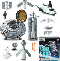 Wbzle space shuttle toy and rocket playset with astronauts, light and sound - view 3