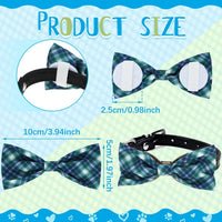 Weewooday 16 Pack Plaid Dog Bowties for Small Dogs Slide on Collar – Essentials for Dogs - image 3