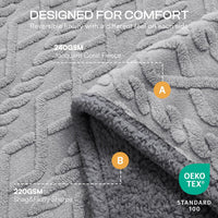Luciphia Waterproof Dog Blanket - Light Grey / M (57" x40") - image 2