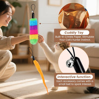 Upgraded 2.36 Inch Large Interactive Cat Toys Ball for Indoor Cats - multicolour - image 3