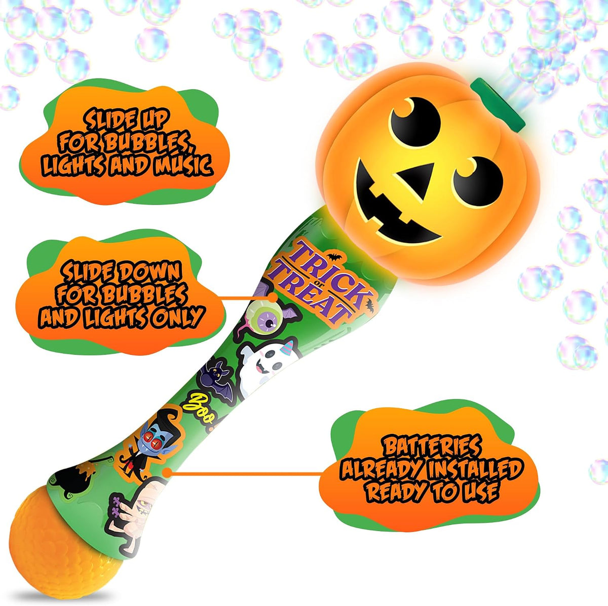 ArtCreativity Halloween Bubble Wand for Kids - Pack of 1 - image 3