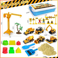Tcvents unicorn sensory bin with pink sandbox, play sand, castle molds and unicorn figures - view 3