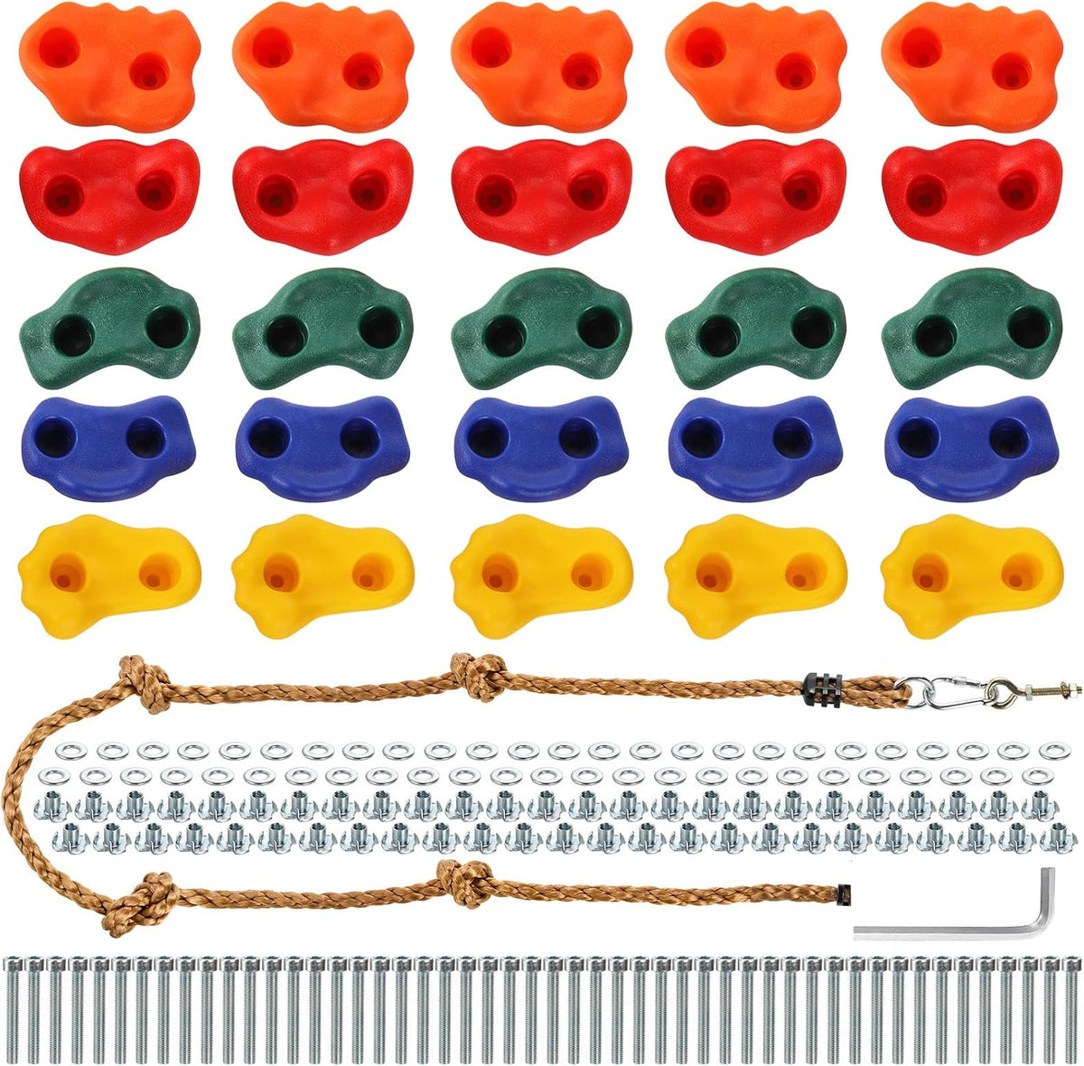 ZENFUN 25 Packs Rock Climbing Holds