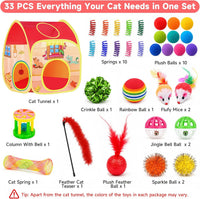AILUKI 35PCS Cat Toys Variety Pack for Indoor Cats - Orange - image 2