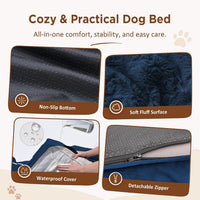 Comfort Expression Waterproof Orthopedic Dog Bed for Extra Large Dogs – Essentials for Dogs - 42.0"L x 30.0"W x 8.5"Th / Navy Blue - image 4