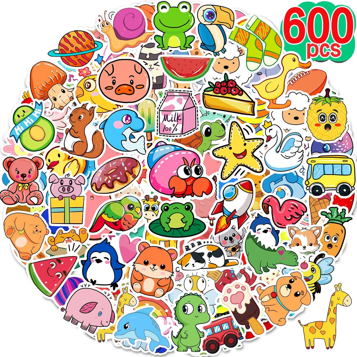 Apakkai 600 Pcs Cute Stickers for Kids - Kids Stickers