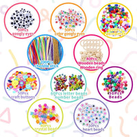 Itopstar 3000 Kids Arts and Crafts Supplies for Kids Crafting Supply - Light Purple 3000pcs - image 3
