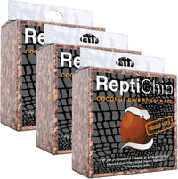 ReptiChip Reptile Substrate Coconut Chip Bedding 72 Quart Compressed - 3 Pack Breeder Bundle