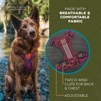 Wilderdog Lightweight Dog Harness with Reflective Straps - Huckleberry / Medium - image 4