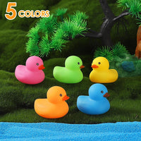 50Pcs Mini Rubber Duck Bath Toys - Multicolor - image 4