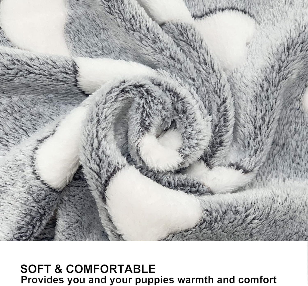 1 Pack 3 Puppy Blanket, Fleece Pet Small Dog Blanket for Puppy Cat, 40"x30" – Essentials for Dogs - Medium(29"x20") / Bone/Series - image 4