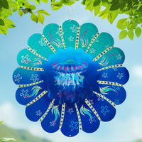 Rooster Metal Wind Spinners - Vivid Jellyfish / 12 Inch