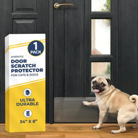 PROTECTO Door Protector from Dog Scratching, 35.5x24 - 1-pack Clear / 34 x 8"