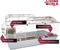 Living World - Deluxe Hybrid Habitat, X-Large - Rabbit, Guinea Pig, Chinchillas, and Small Animal Cage
