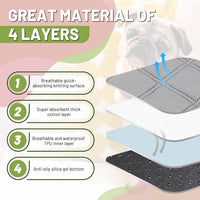 PatiencET Self Warming Cat Bed for Indoor Cats 18'' x 24'' - Bone&paw / 18*24-4Pack - image 2
