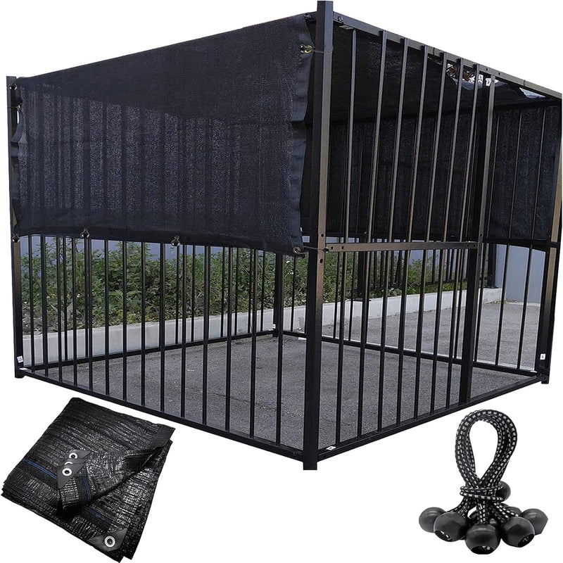 Dog Kennel Shade Cover 90% Sunblock Shading Cloth Net Mesh Tarp 10x10
