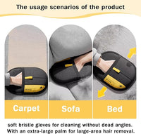 3 Pcs Pet Hair Removal Glove for Cats,Newly Upgraded Reusable Electrostatic Pet Hair Gloves, magic brush pet hair remover Tool for Clothing, Couch, Carpet, Car Seat