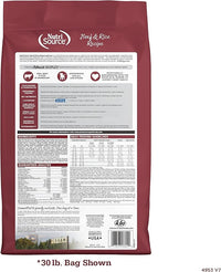 NutriSource Dog Food, Made with Beef and Brown Rice, with Wholesome Grains, 30LB, Dry Dog Food