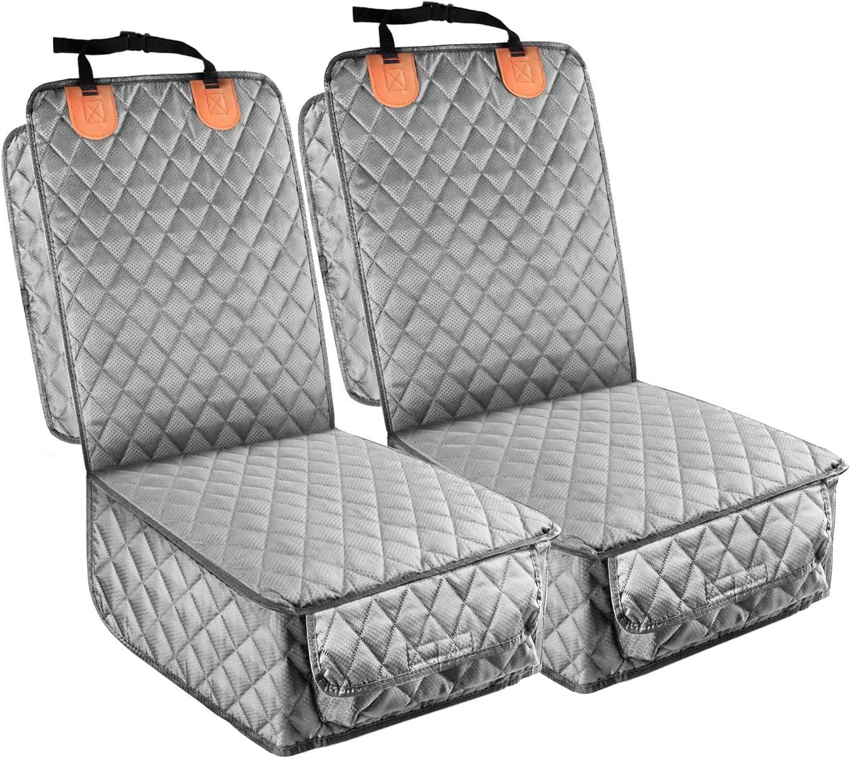 2 Pack Pet Car Seat Cover for Front Seat - gray