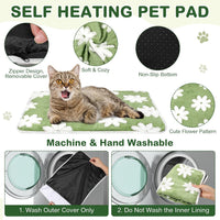 4 Pack Self Heating Cat Pad Self Warming Dog Mat, Heart - Flowers / 16 x 20 Inches - image 3