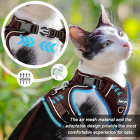 Cat Harness, Cat Harness and Leash for Walking - Brown / S(4-6lb) - image 2