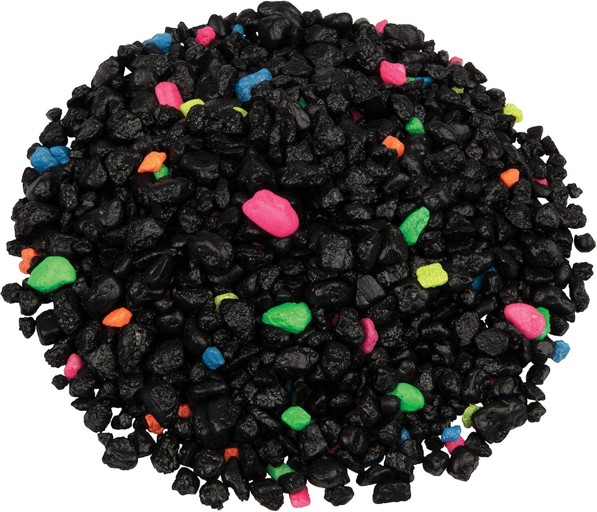 GloFish Aquarium Gravel, Black With Fluorescent Accents - Black With Fluorescent Highlights (Pack of 6) / 5 LBS (Pack of 6) - image 3