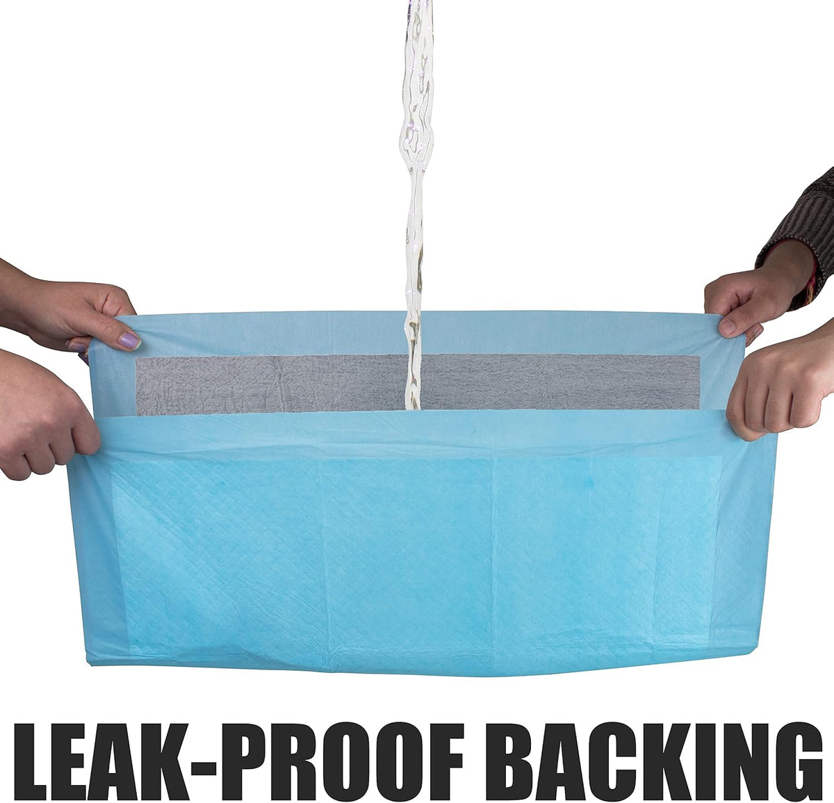 BV Puppy Pads Leak-Proof 100 Count 22"x 22" - 600 Count (Charcoal) - image 4