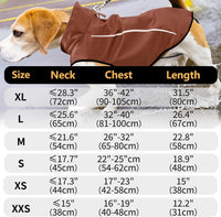 Mile High Life Dog Raincoat - XXS Chest 16"-19" / Brown - image 2