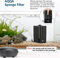 AQQA Aquarium Sponge Filter for 5-20 Gallon - M‑Filter, 20‑110 Gallon - image 2
