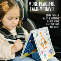 Totebook kids travel activity kit with tethered dry erase markers and ocean theme activity book - view 35