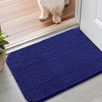 Smiry Dog Door Mat for Muddy Paws 30x20 - 24"X16" / Navy Blue