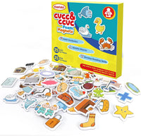 Kasfalci CVC Word Magnets for Toddlers 1-3 - CVCC & CCVC