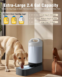 PETNF 2.4 Gallon Automatic Dog Water Bowl Dispenser with Handle – Essentials for Dogs - A:Water Dispener No Filter - image 4