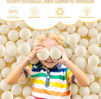 Clear Ball Pit Balls - Crush Proof Plastic Toy Balls for Boys and Girls – Fun for Kids & Family - 170 PACK / Milky White - image 2
