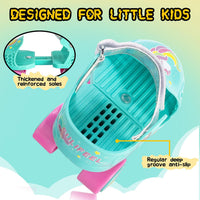 SULIFEEL Kids Adjustable Quad Roller Skates for Girls and Boys – Fun for Kids & Family - Unicorn Green - image 4