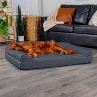 FurHaven Classic Sofa Orthopedic Dog Bed for Large Dogs - Jumbo / Iron Gray - image 3