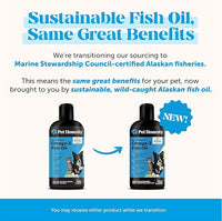 Omega 3 Fish Oil for Cats & Dogs (16oz), Wild Caught Omega 3 Fish Oil for Dogs Skin and Coat Supplement, Supports Shedding, Skin & Coat, Immunity, Joint, Brain & Heart, EPA + DHA