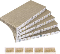 PatiencET Cat Scratch Pad with Box - Flat - 5 Pack