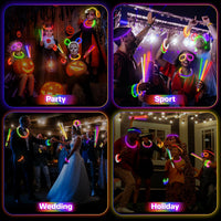 SpringFlower 100 PCS Glow Sticks Bulk Party Favors - 200 Pack - image 2