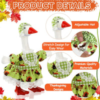 7 Inch Mini Desk Goose Outfits - Thanksgiving Color(green) - image 4