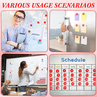 Tellegloww 1-31 magnetic calendar numbers in dark rainbow glass - view 19