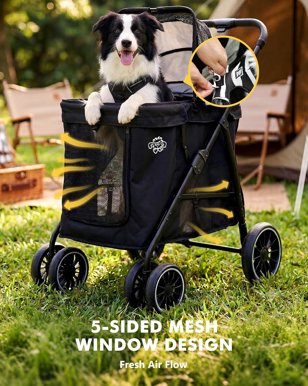 Pet Stroller for Small Dogs and Cats - Medium_Step In - image 2