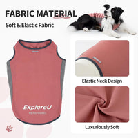 Dog Cooling Vest with Soft Stretchy Sun Protection, XL - Medium (24-35lbs) / Brier Rose - image 3