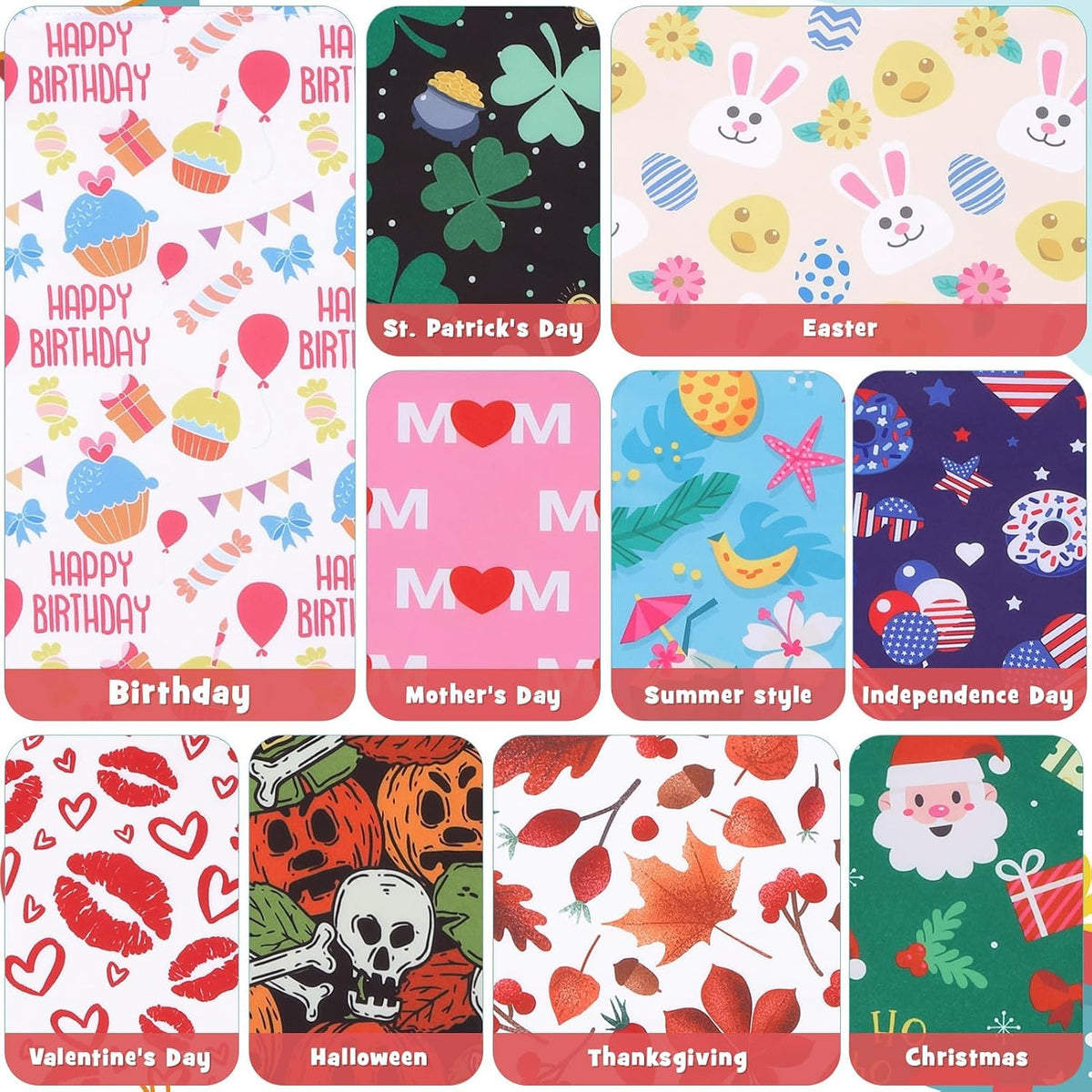 PAWCHIE Holiday Dog Bandanas 10 Packs - Holiday-Classic(10 Pcs) - image 4