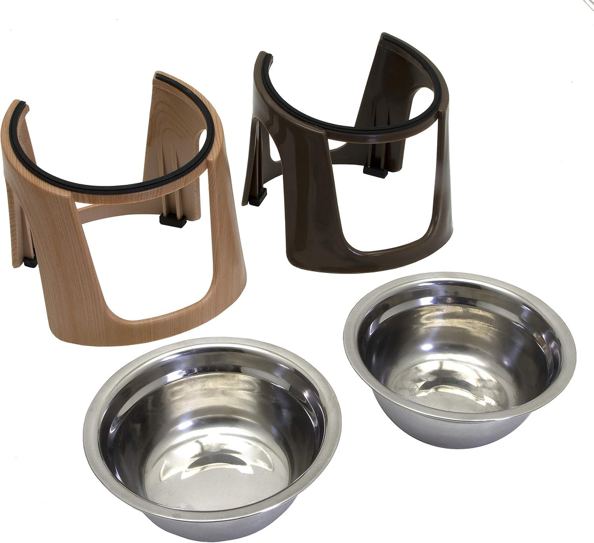 SportPet Elevated Stainless Steel Dog Food & Water Bowls - image 2