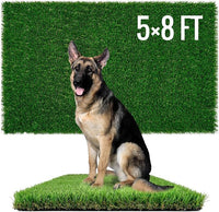 Dog Pee Grass, Artificial Grass for Dogs, Fake Grass for Dogs Potty Training, Extra Large Dog Pads 5x8ft , Housebreaking Supplies, Indoor Outdoor Turf Grass, Washable Reusable