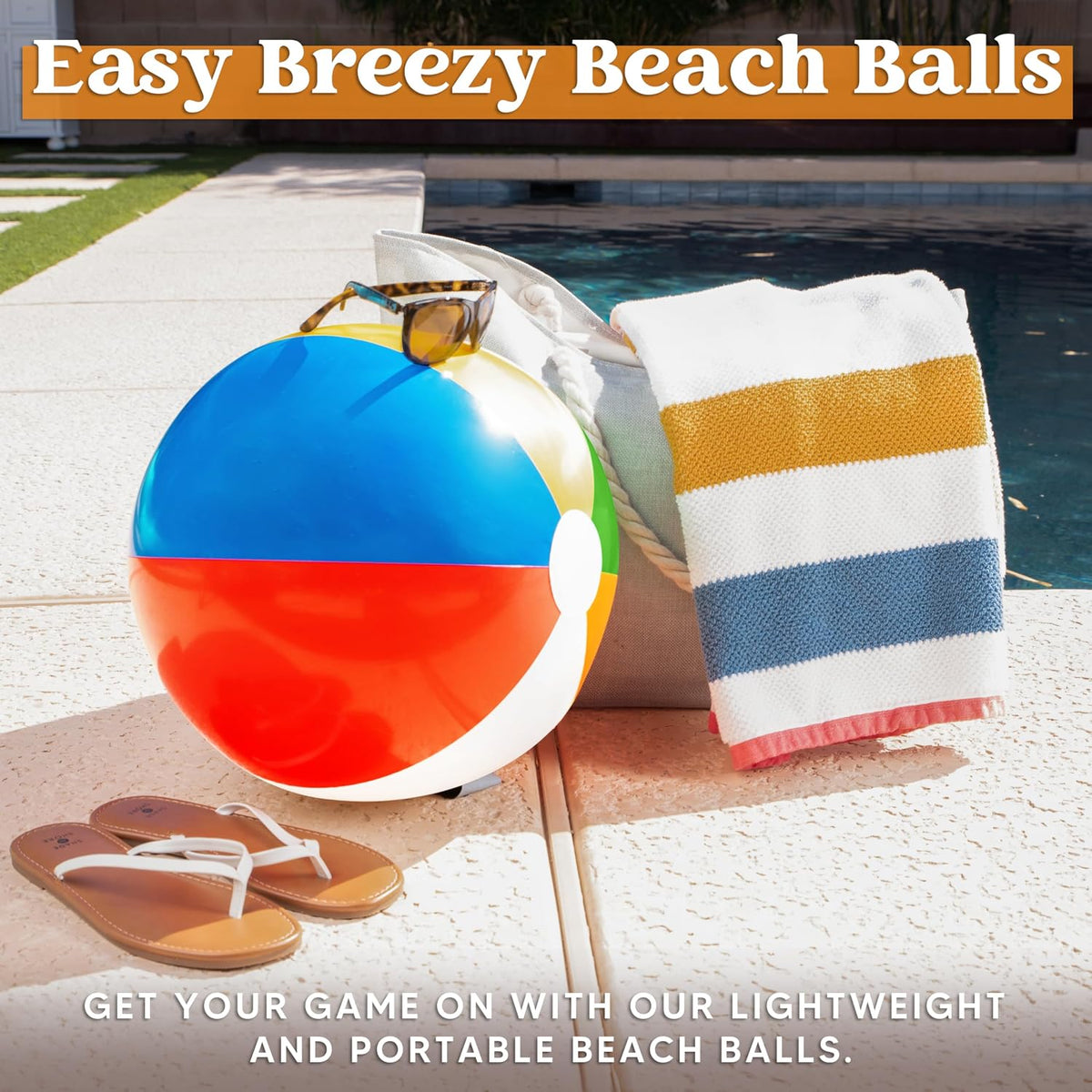 JOYIN 4-Pack 20" Beach Balls - Large - image 3