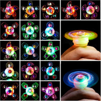 24 PCS LED Light Up Fidget Spinner Ring Glow Sticks Party Favors