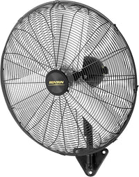 ROVSUN 30 Inch Industrial Wall Mounted Fan, Max 10600 CFM High Velocity Wall MountFan w/ 3 Speed Settings, Aluminum Blade & Dual Ball Bearing Motor, for Garage, Gym, Piano